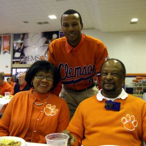 D.J. Mitchell and his parents, Rodessa & Doug Mitchell