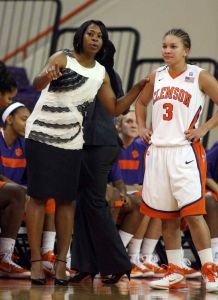 Head Coach Itoro Coleman and Bryelle Smith