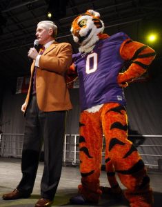 A pep rally was held for Tiger fans at the Marriott City Center in Charlotte on Thursday.