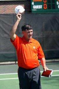 Coach Chuck Kriese's final home match - Photos courtesy of Mark Crammer