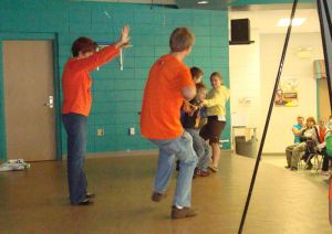 Members of Clemson's Solid Orange Squad visited Beech Springs Intermediate School on Thursday, October 22.