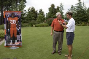 Head Coach Dabo Swinney held his first annual media golf outing at the Reserve at Lake Keowee on Tuesday, July 21.