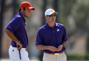 Assistant Coach Jordan Byrd and Corbin Mills