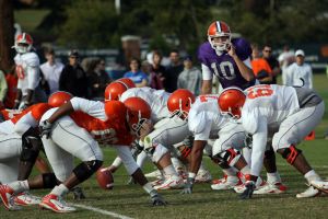 Football Practice With Clemson Students