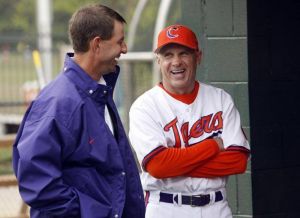 Head Coach Jack Leggett and Dabo Swinney