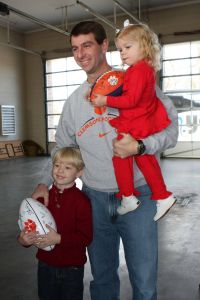 Members of the Clemson football team spent the morning of Monday, December 20 volunteering at Harvest Hope Food Bank in Greenville.