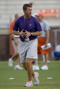 These pictures were taken at the second of two Tiger practices on Monday, August 17.