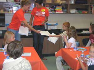 Solid Orange Squad Visits Six Mile Elementary School