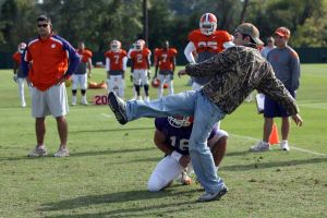 Football Practice With Clemson Students