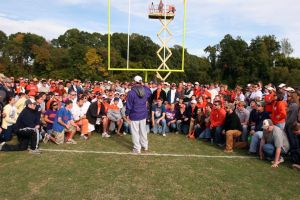 Football Practice With Auburn Students