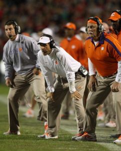 Dan Brooks, Kevin Steele and Dabo Swinney