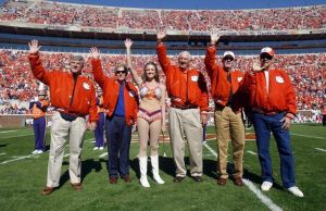 Danny Ford and the 1981 football staff dotted the 