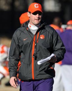 The Tigers practiced on the artificial surface at the Carolina Panthers practice facility on Tuesday afternoon.