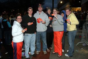 tents - students waiting for MBB tickets