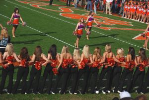 cheerleaders and rally cats 2009 football season