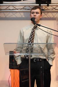 Senior Manager Trey Meyer postseason awards banquet 041709