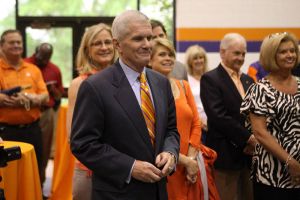 indoor practice facility groundbreaking 033012 President Barker