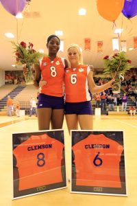 Seniors Danielle Hepburn and Jeannette Abbott