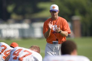 The Tiger football team held its sixth day of preseason practice on Monday, August 10.