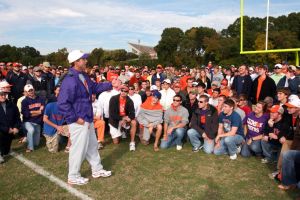 Football Practice With Auburn Students