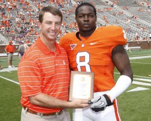 Justin Parker - Most Improved Linebacker for Spring Practice