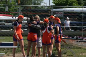 The Tigers' Varsity 4+ won the NCAA title on Sunday morning at the 2009 NCAA Rowing Championships in Cherry Hill, NJ, capturing Clemson's first-ever national title in rowing. Clemson finished 12th as a team at the national championships.
