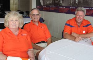Clemson letterwinners gather at the Letterwinners Room before every home football game.