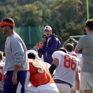Football Practice With Clemson Students