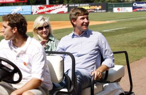 Clemson University honored 2009 US Open Champion, former Tiger Lucas Glover at a celebration at Fluor Field in Greenville, SC on Sunday, July 26.