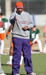 The Tigers practiced on the artificial surface at the Carolina Panthers practice facility on Tuesday afternoon.