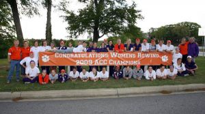 The 2009 ACC Champion Tiger rowing team returned to Clemson on Monday afternoon after winning its first-ever conference title on Monday morning in Oak Ridge, TN.