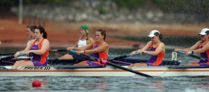 Novice 8+: (L-R) Lindsay Rivoir, Eden Kuhn, Elise McVey, Virginia Fritsche