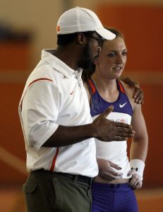 Lauren Terstappen and Assistant Coach Mario Wilson