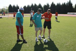 Several Clemson student-athletes and staff members helped out at the 2009 Oconee & Pickens County Special Olympics Spring Games which were held at Clemson's Outdoor Track & Field Complex on Friday, April 24.