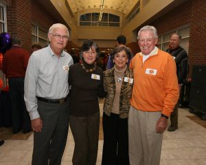 Willie Poole (right) with his wife, Joyce, and guests, Lee and Ted