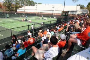 Coach Chuck Kriese's final home match - Photos courtesy of Mark Crammer