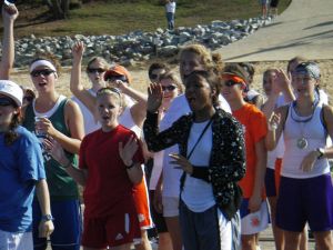 class day regatta 100707 freshmen cheering