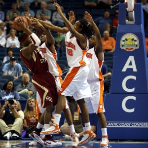 Florida State 67, Clemson 66#$%^ACC Tournament Game One 3-8-07#$%^Photos courtesy of Mark Crammer and The Orange & White