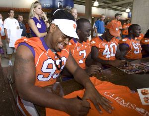 The Clemson football team held its annual Fan Appreciation Day on Sunday, August 23 at Memorial Stadium.