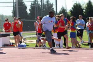 Several Clemson student-athletes and staff members helped out at the 2009 Oconee & Pickens County Special Olympics Spring Games which were held at Clemson's Outdoor Track & Field Complex on Friday, April 24.