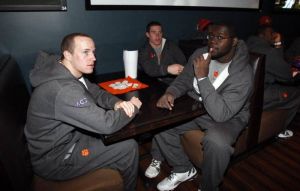 The Tigers attended a Welcome Reception at Strike City Bowling on Monday afternoon following their first bowl practice in Charlotte Monday morning.