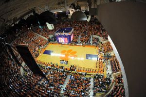 court looking down from rafters