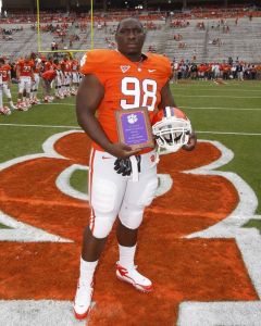 Brandon Thompson - IFC Defensive Football Player of the South Carolina Game Award