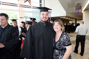 Barry Humphries (Football) and Maria Herbst (Vickery Hall Learning Specialist)