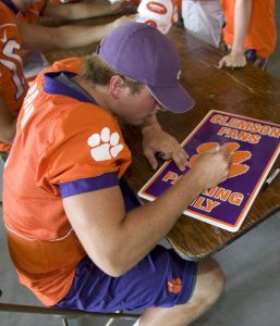 The Clemson football team held its annual Fan Appreciation Day on Sunday, August 23 at Memorial Stadium.