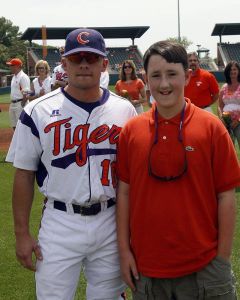Senior Addison Johnson and Tiger Fan Christian Gilstrap