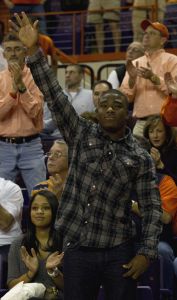 Former Clemson wide receiver and current Oakland Raider Jacoby Ford