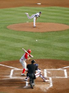 pitcher catcher batter field