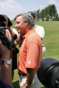 tommy bowden media golf outing 071508 tv interviews