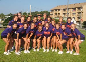 2008-09 cheerleaders at NCA summer camp